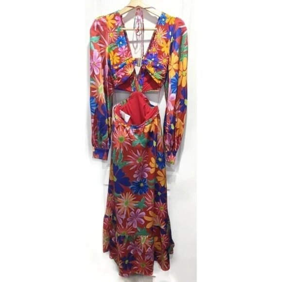 Nwt Patbo | Aster Long-Sleeve Cut-Out Dress - Picture 4 of 16